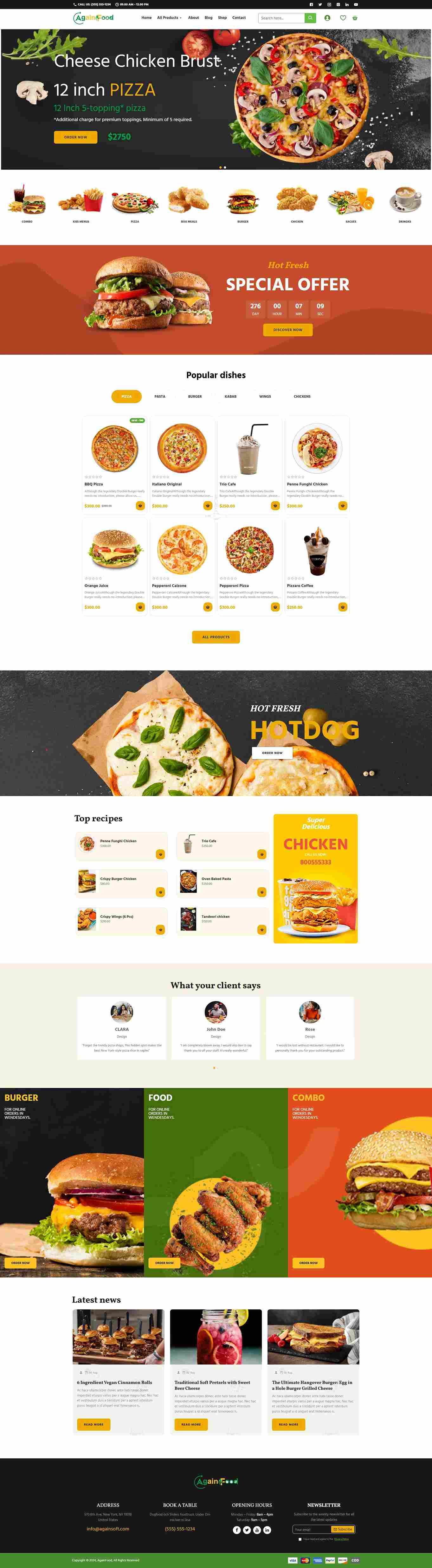 Againcart - Advanced E-Commerce Theme | Template 22