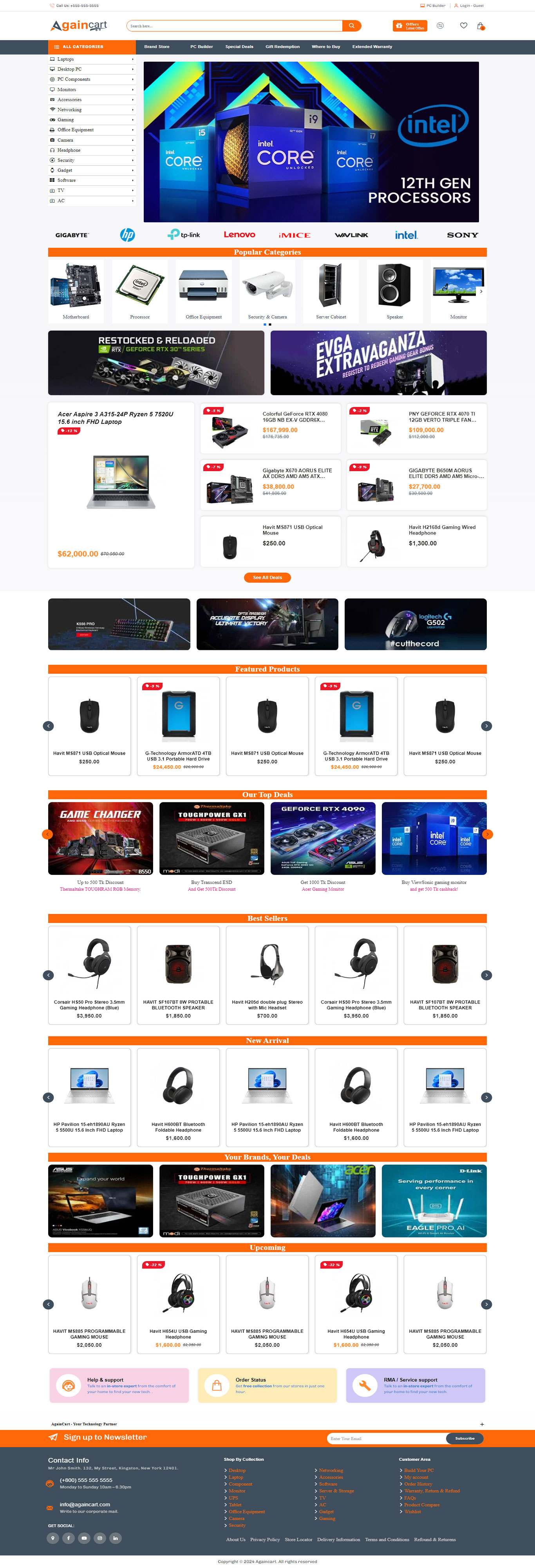 Againcart - Advanced E-Commerce Theme | Template 11